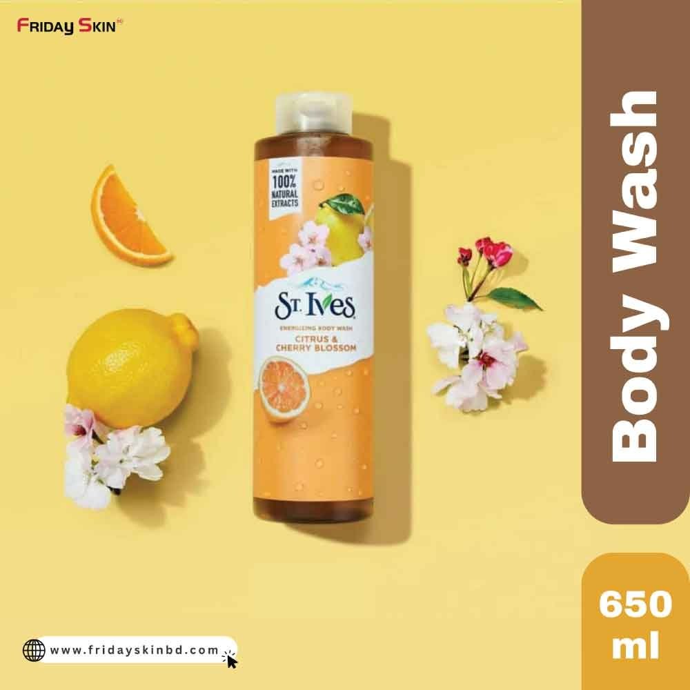St. Ives Citrus & Cherry Blossom Energizing Body Wash 650 ml